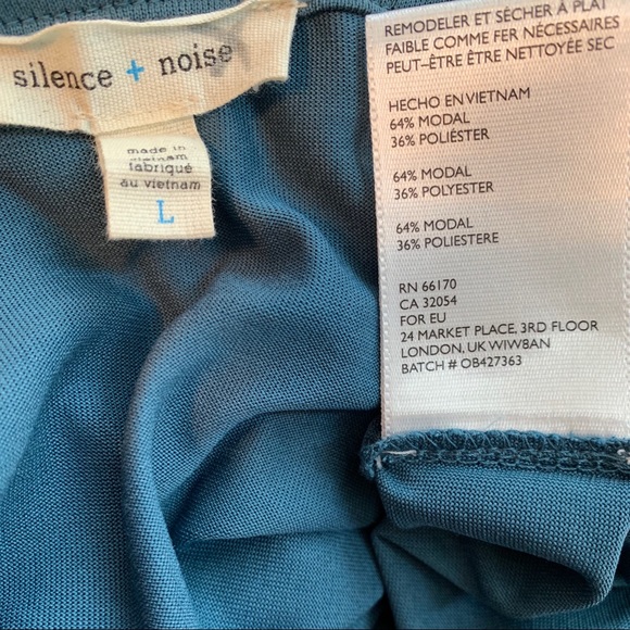 Silence + Noise Tangled Up Romper Teal Large - Picture 7 of 8